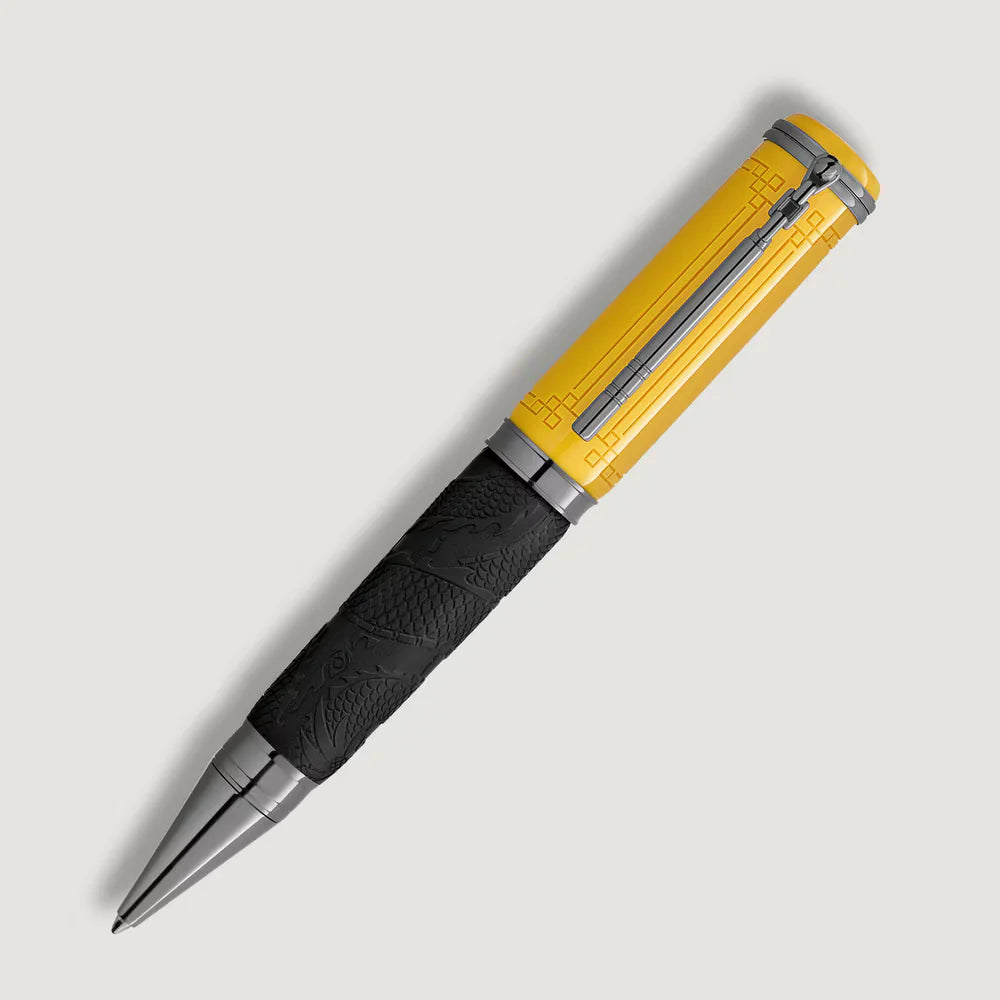 Montblanc Great Characters Homage to Bruce Lee Kugelschreiber in Schwarz und Gelb
