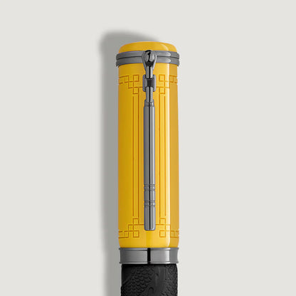 Gelbe Edelharz Kappe mit besonderem Muster der Bruce Lee Special Edition