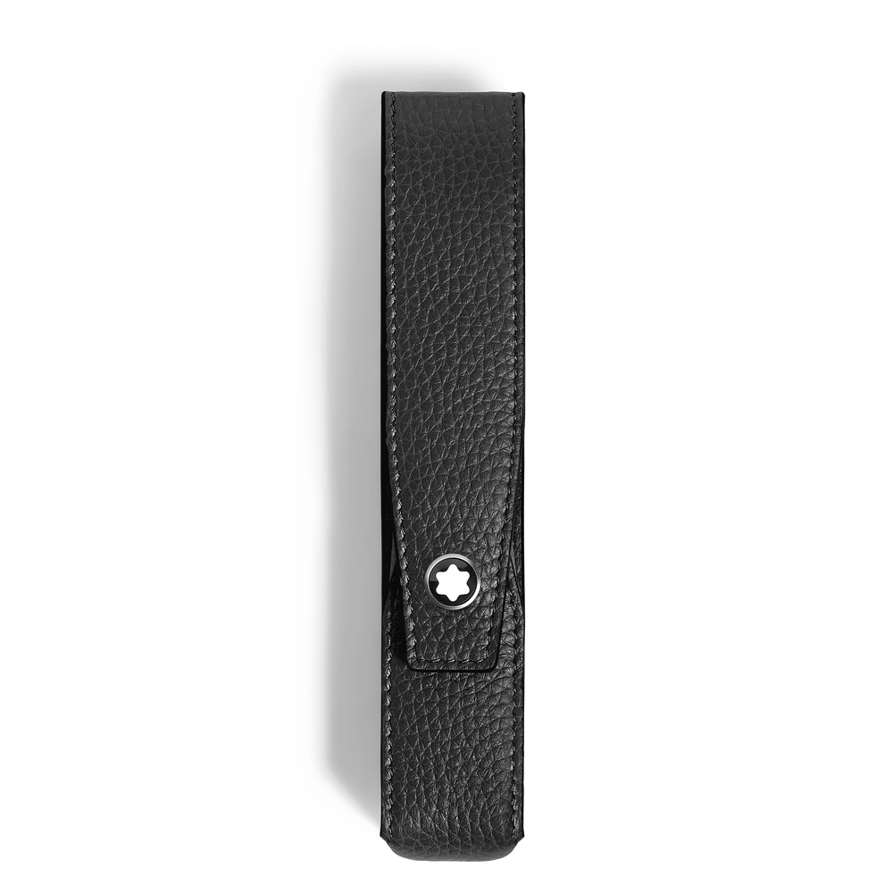Genarbtes Leder des schwarzen Etuis Montblanc Envelope