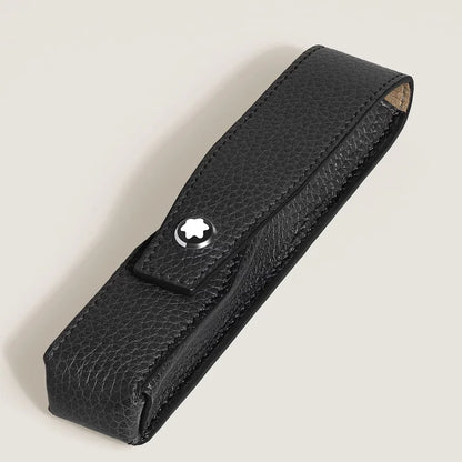 Etui Montblanc Envelope für 1 Schreibgerät aus schwarzem genarbtem Leder