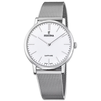 Festina Herren Uhr Swiss Made F20014/1 Edelstahl Armband