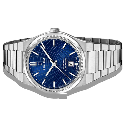 Festina Herrenuhr Swiss Made Rivé F20051/4 Blau