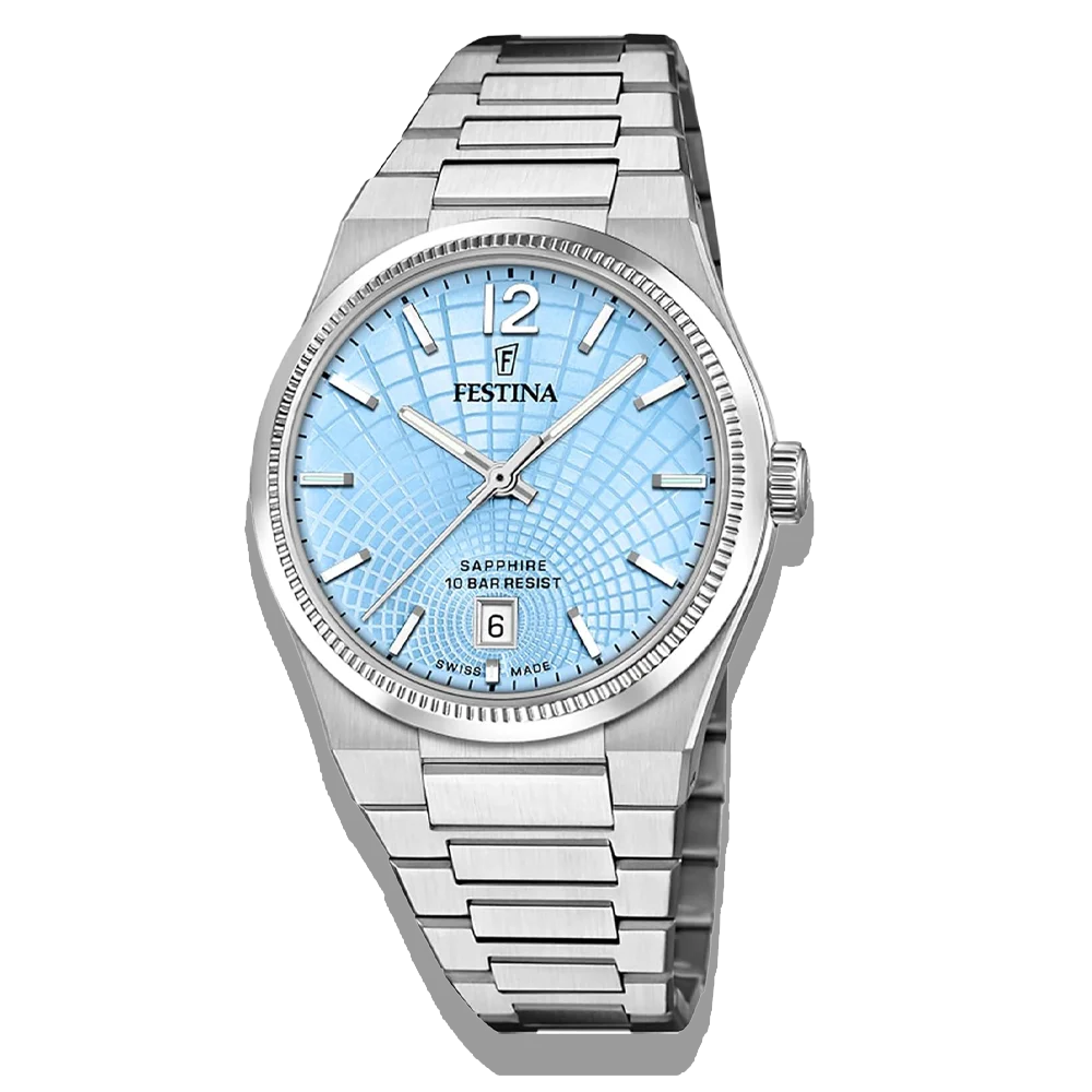 Festina Damenuhr Swiss Made Rivé F20052/5 Blau