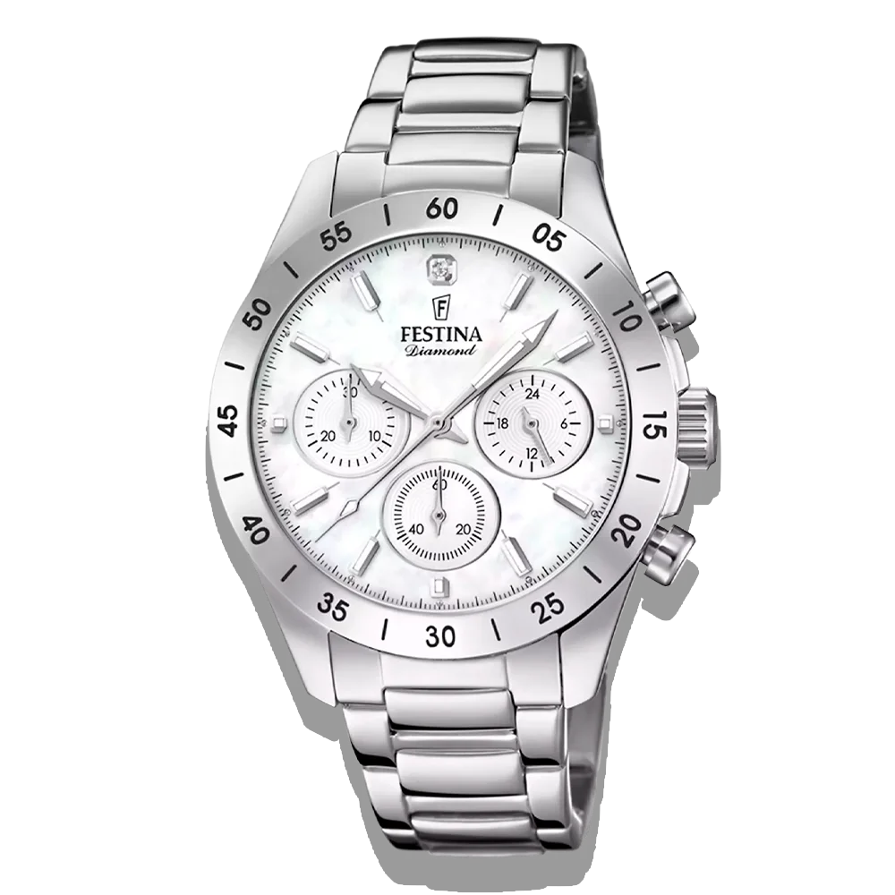 Festina Damen Uhr Boyfriend Collection F20397/3 Edelstahl Armband