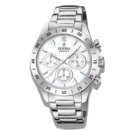 Festina Damen Uhr Boyfriend Collection F20397/3 Edelstahl Armband