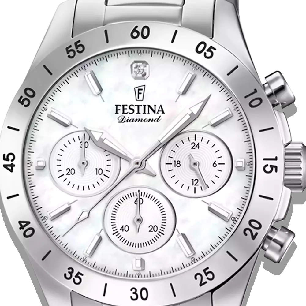 Festina Damen Uhr Boyfriend Collection F20397/3 Edelstahl Armband