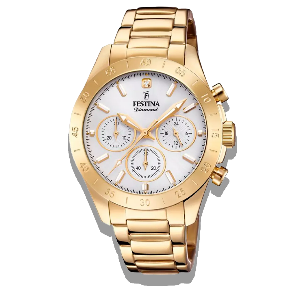 Festina Damen Uhr Boyfriend F20400/1 Edelstahl Armband