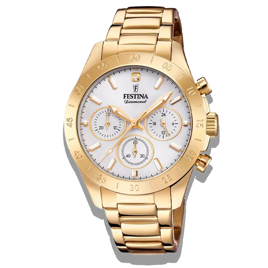 Festina Damen Uhr Boyfriend F20400/1 Edelstahl Armband