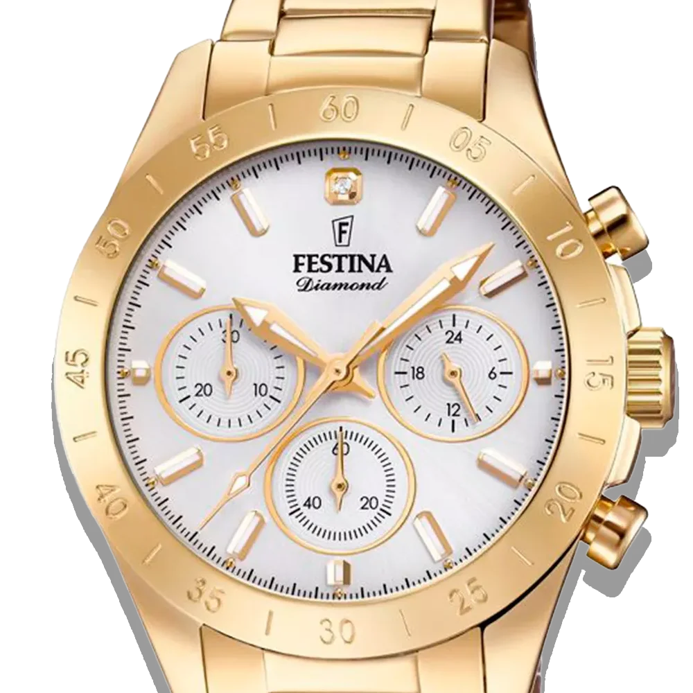 Festina Damen Uhr Boyfriend F20400/1 Edelstahl Armband