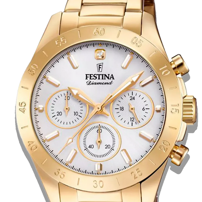 Festina Damen Uhr Boyfriend F20400/1 Edelstahl Armband