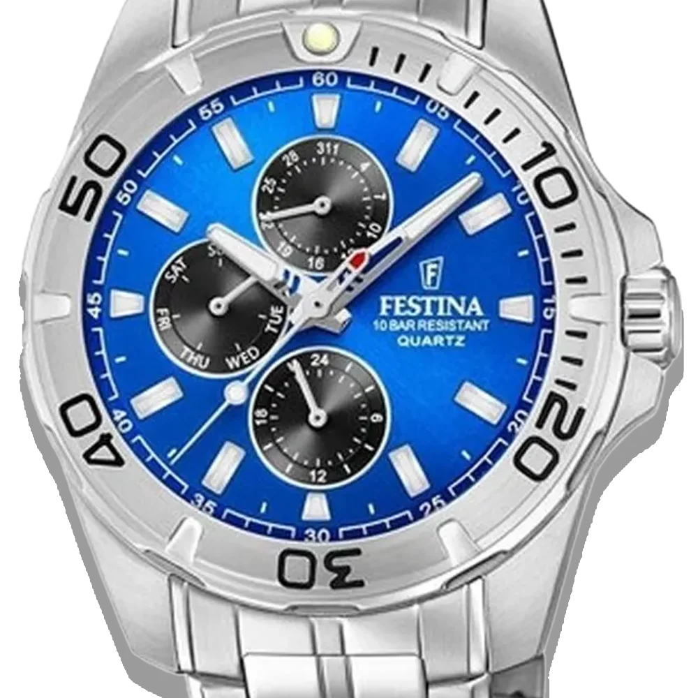 Festina Multifunktion Herren F20445/4 Edelstahlarmband