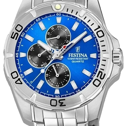 Festina Multifunktion Herren F20445/4 Edelstahlarmband