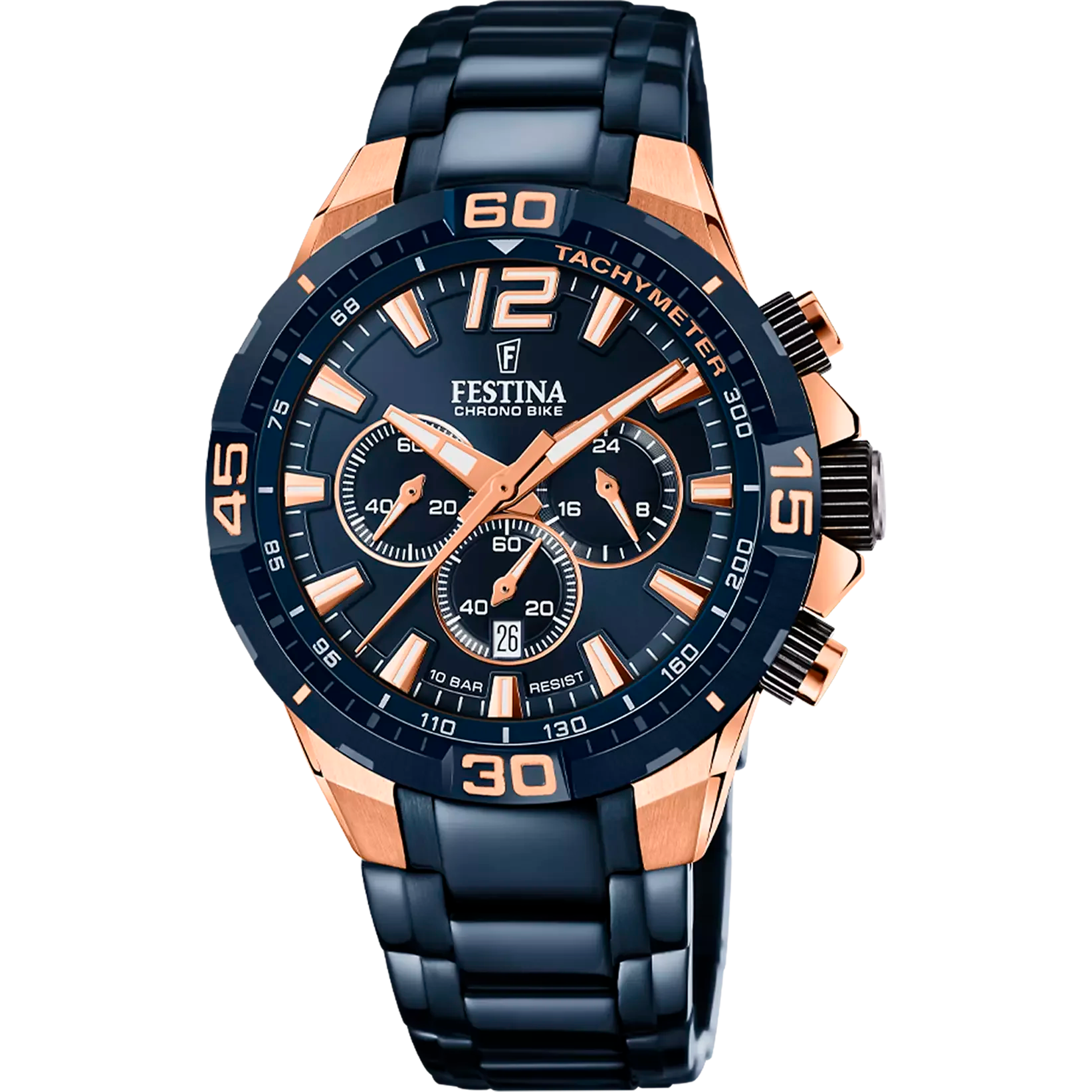 Festina Special Editions F20524/1 blauer Chronograph Herrenuhr mit Edelstahlarmband bei Juwelier Schroll Kitzbühel Tirol