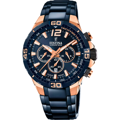 Festina Special Editions F20524/1 blauer Chronograph Herrenuhr mit Edelstahlarmband bei Juwelier Schroll Kitzbühel Tirol