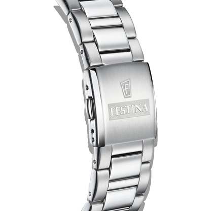 Festina Ceramic Herren F20575/1 Weiß Edelstahlarmband