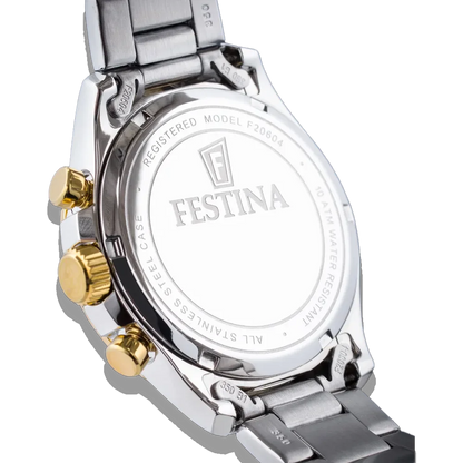 Festina Damen Uhr Boyfriend Collection F20604/3 Edelstahl Armband