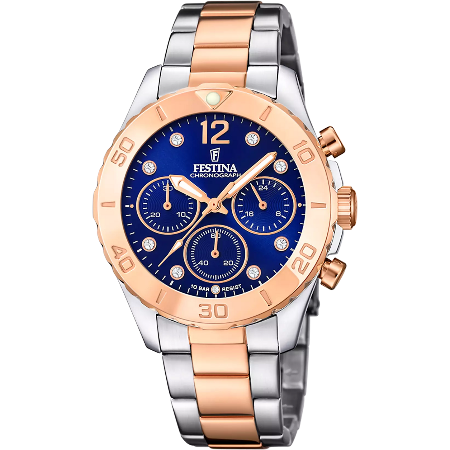 Luxus Festina Damen Uhr mit Edelstahlgehäuse und Steel-Bronze Armband online kaufen in Kitzbühel Tirol