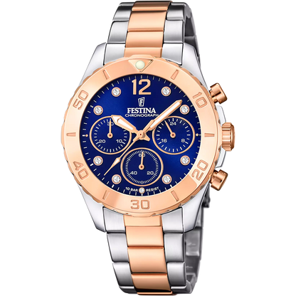 Luxus Festina Damen Uhr mit Edelstahlgehäuse und Steel-Bronze Armband online kaufen in Kitzbühel Tirol