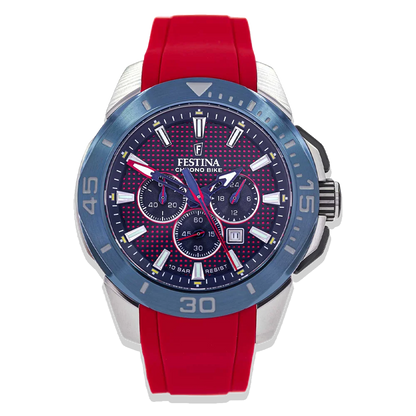 Festina Chrono Bike Herren F20642/2 rotes Silikon Armband