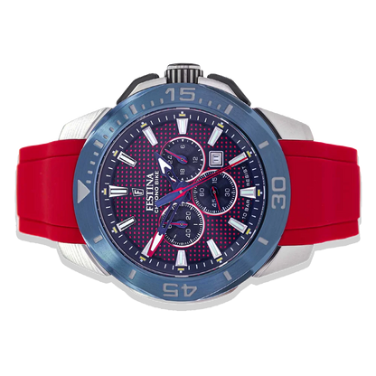 Festina Chrono Bike Herren F20642/2 rotes Silikon Armband