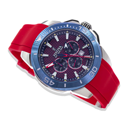 Festina Chrono Bike Herren F20642/2 rotes Silikon Armband