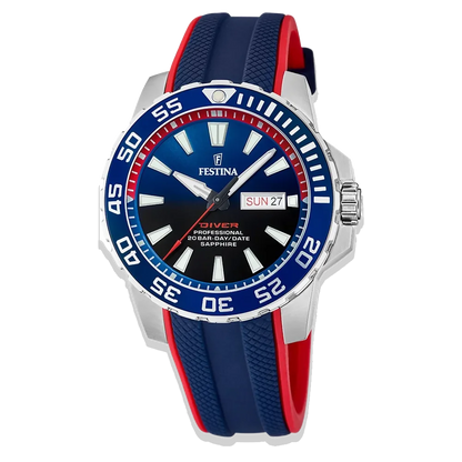 Festina Herren F20662/1 blaues Silikon Armband