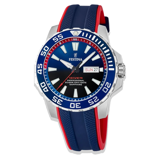 Festina Herren F20662/1 blaues Silikon Armband