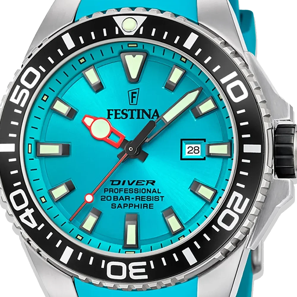 Festina The Originals Herren F20664/5 Hellblaues Silikon Armband