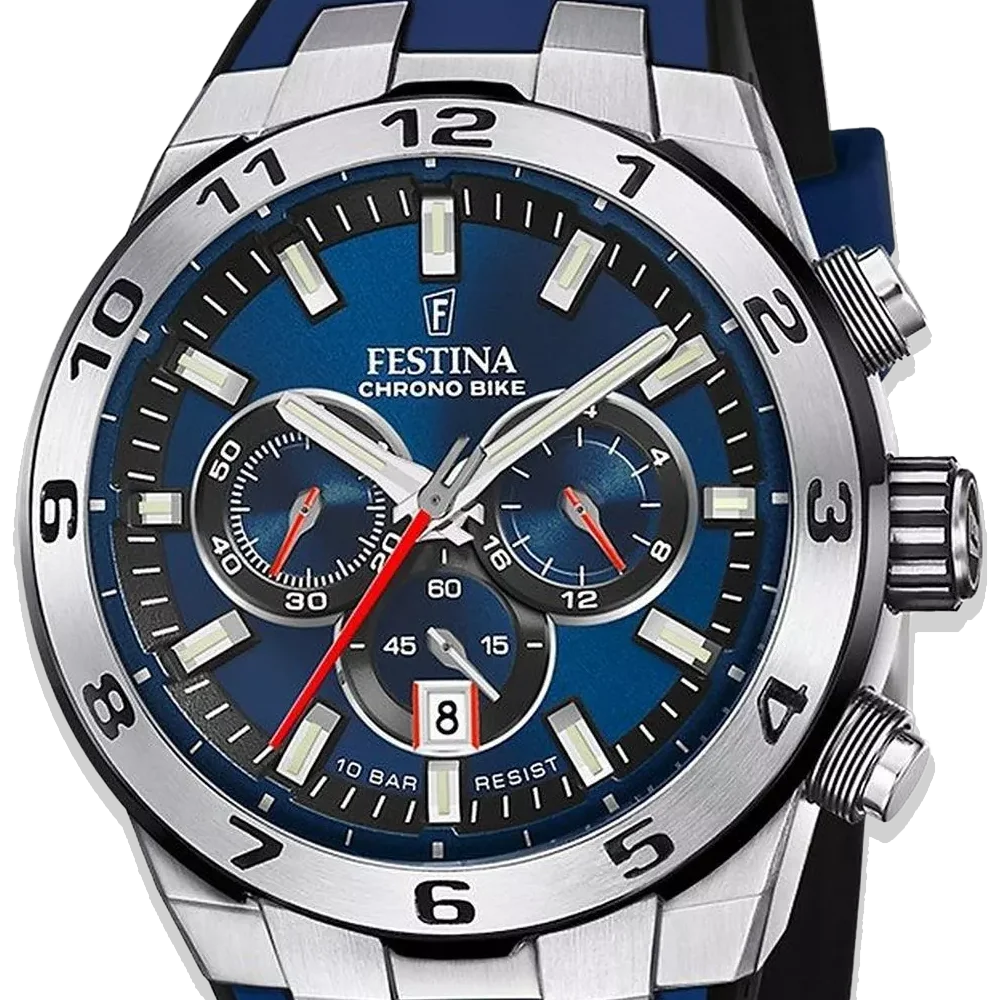 Festina Chrono Bike Herren F20671/1 Blau Silikon Armband