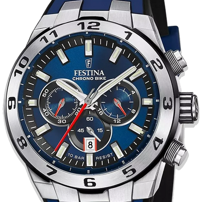 Festina Chrono Bike Herren F20671/1 Blau Silikon Armband