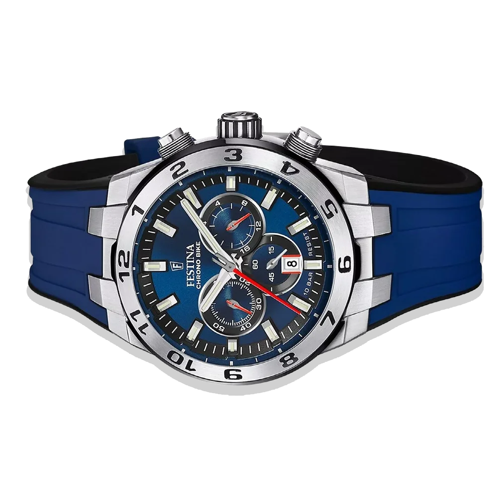 Festina Chrono Bike Herren F20671/1 Blau Silikon Armband