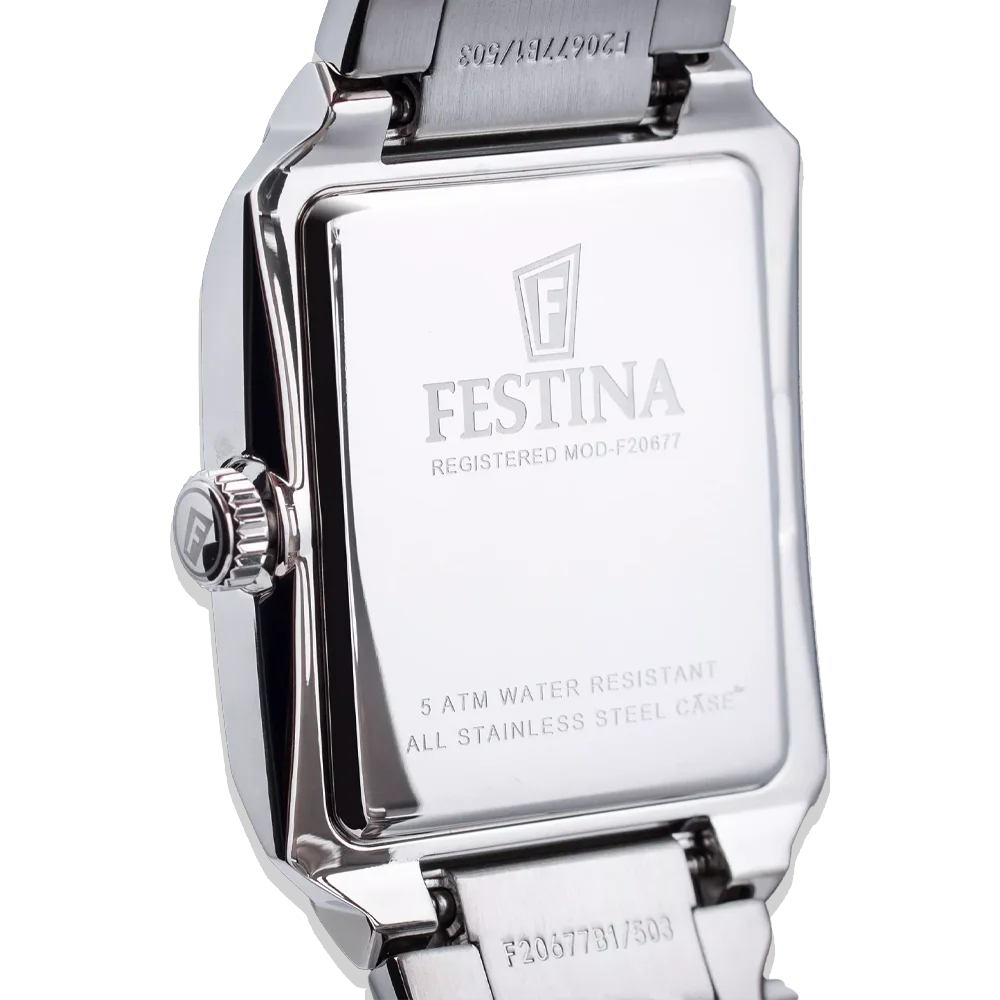 Festina Damen F20679/2 Perlmutt Weiß