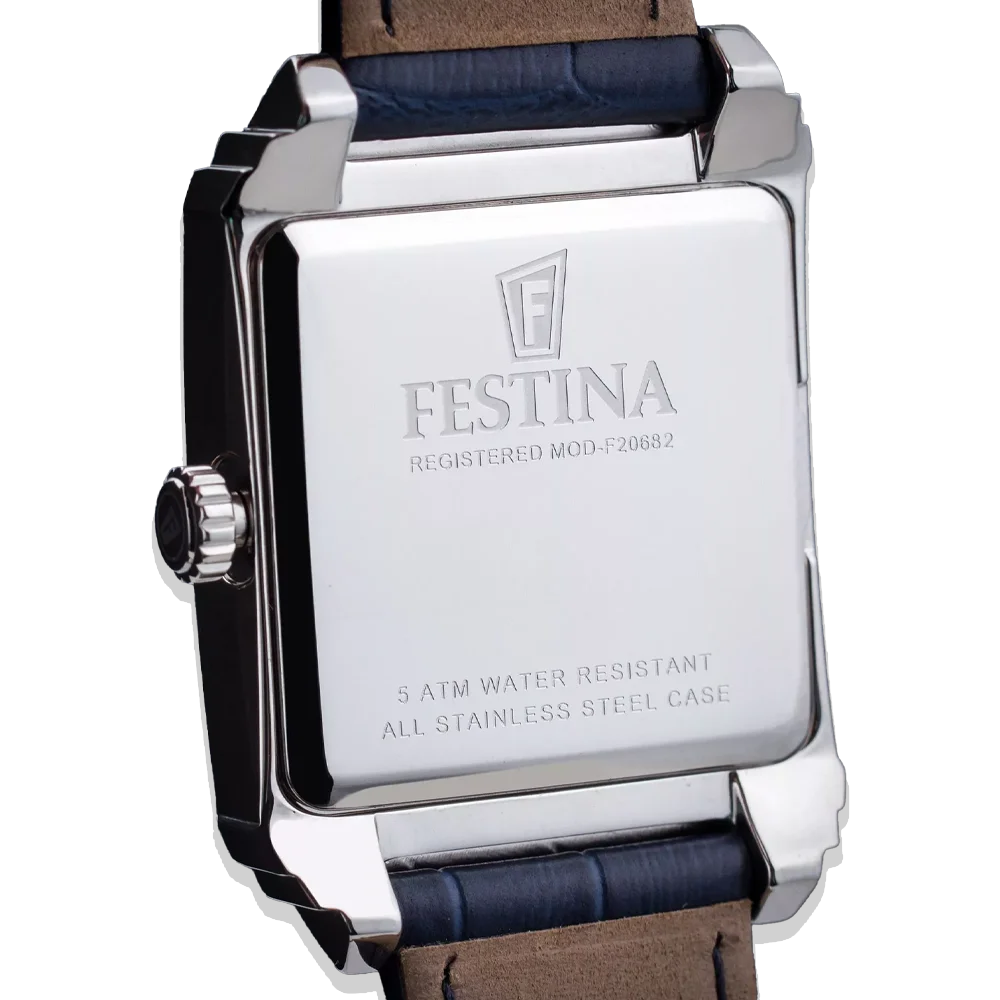 Festina Damen F20682/2 Silber mit Lederarmband