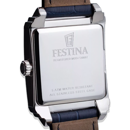 Festina Damen F20682/2 Silber mit Lederarmband