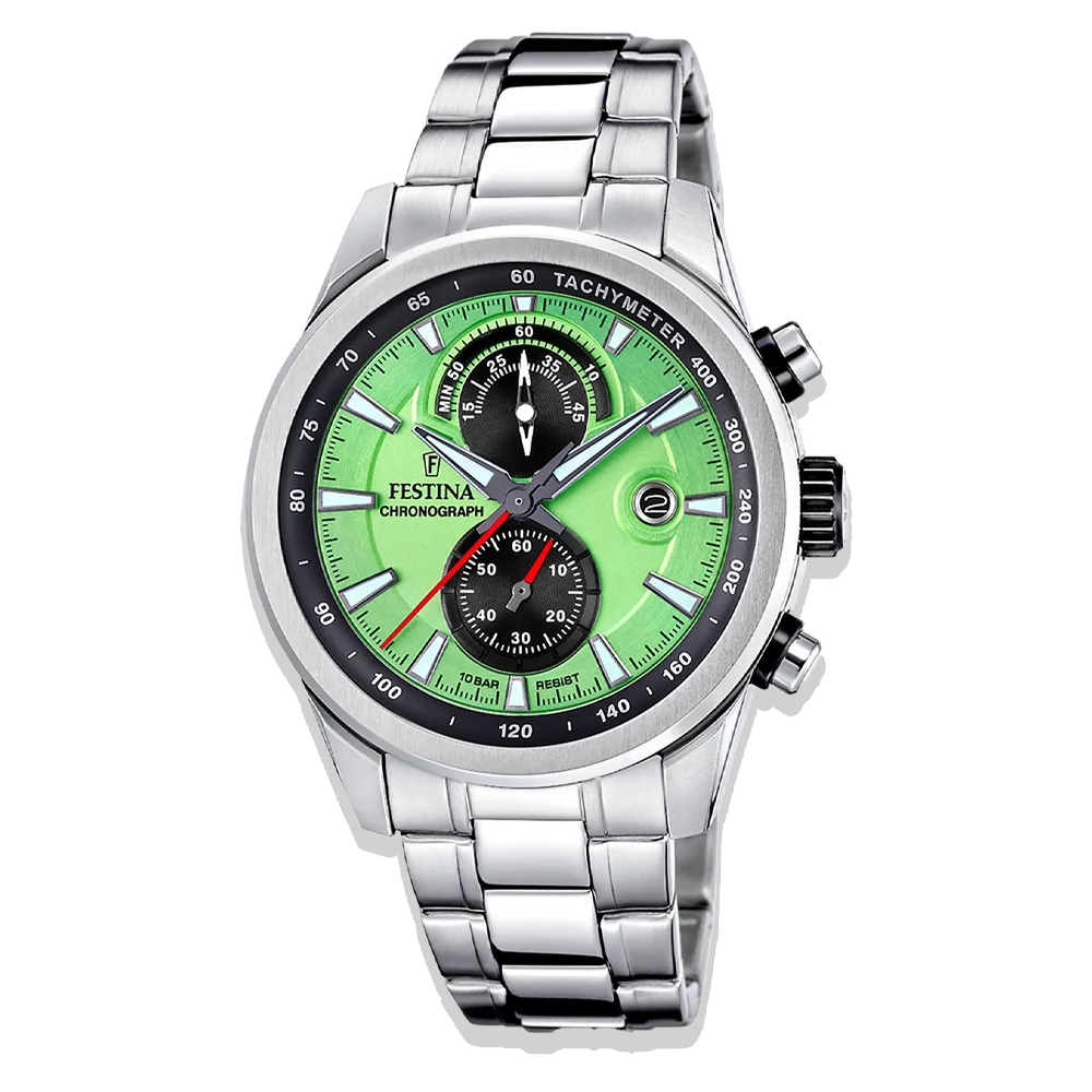 Festina Timeless Chronograph Herren F20694/3 Grün