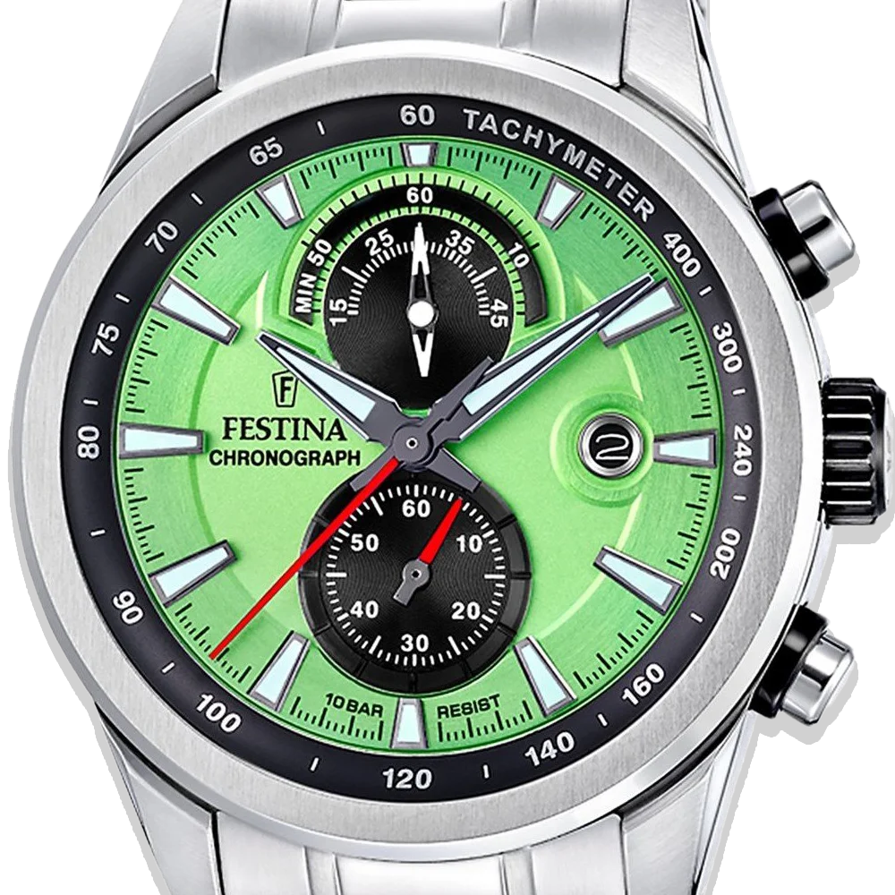 Festina Timeless Chronograph Herren F20694/3 Grün