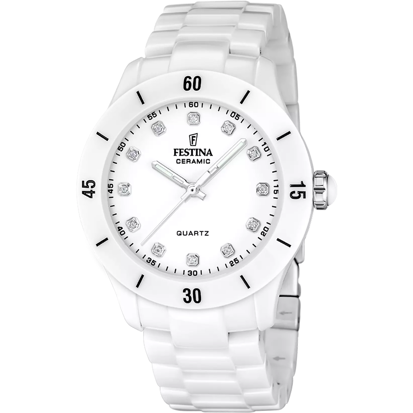 Festina Damen Keramikuhr F20720/2 Luxus Damenuhr Weiß Kitzbühel kaufen