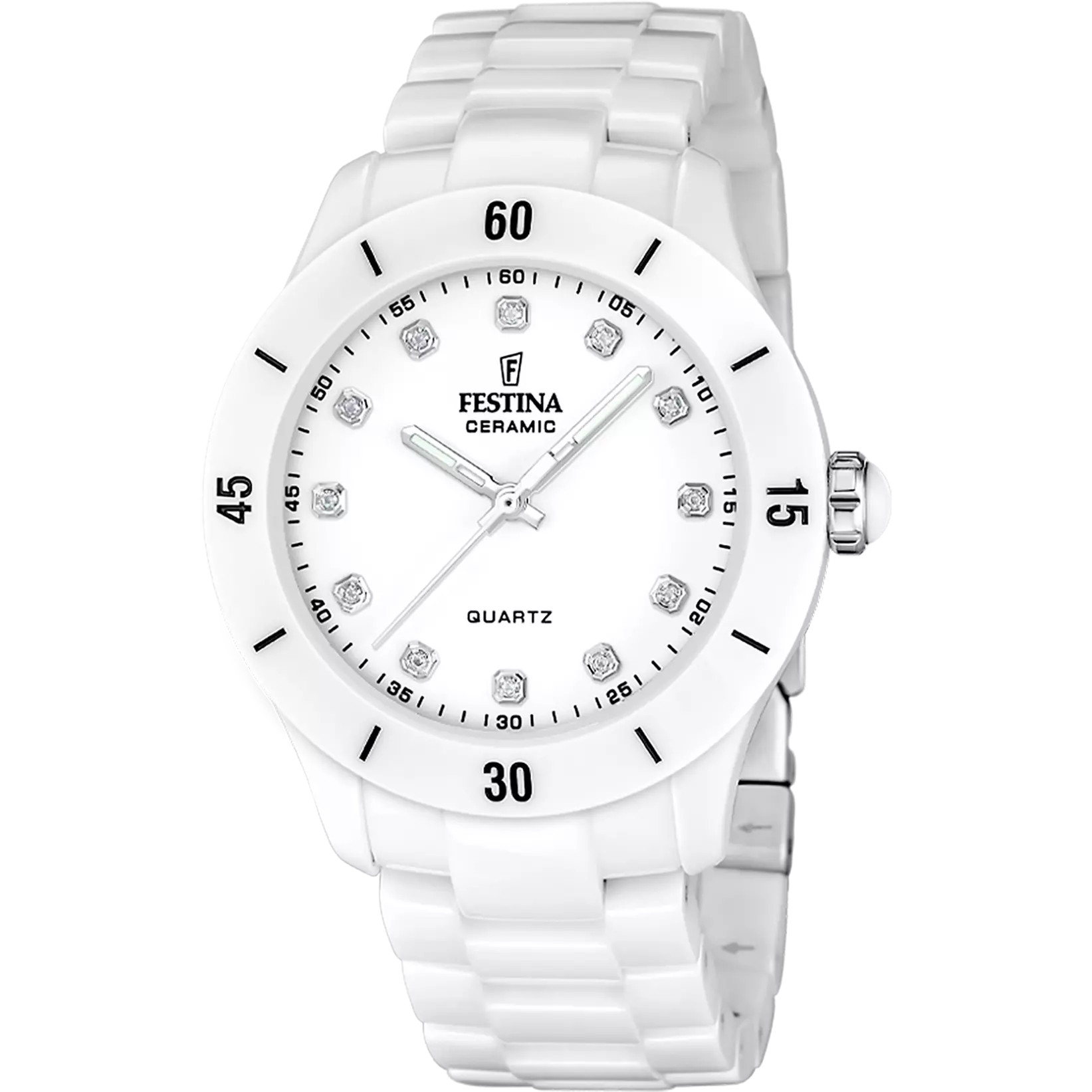 Festina Damen Keramikuhr F20720/2 Luxus Damenuhr Weiß Kitzbühel kaufen