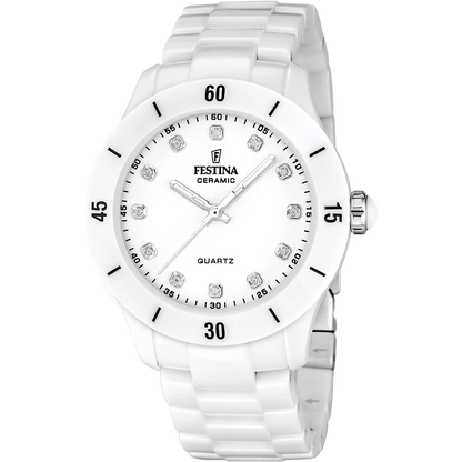 Festina Damen Keramikuhr F20720/2 Luxus Damenuhr Weiß Kitzbühel kaufen