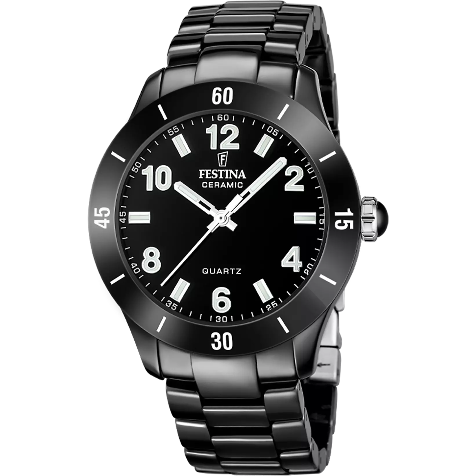 Exklusive Festina Damen Uhr Keramik schwarz Quarzwerk Juwelier Schroll Tirol