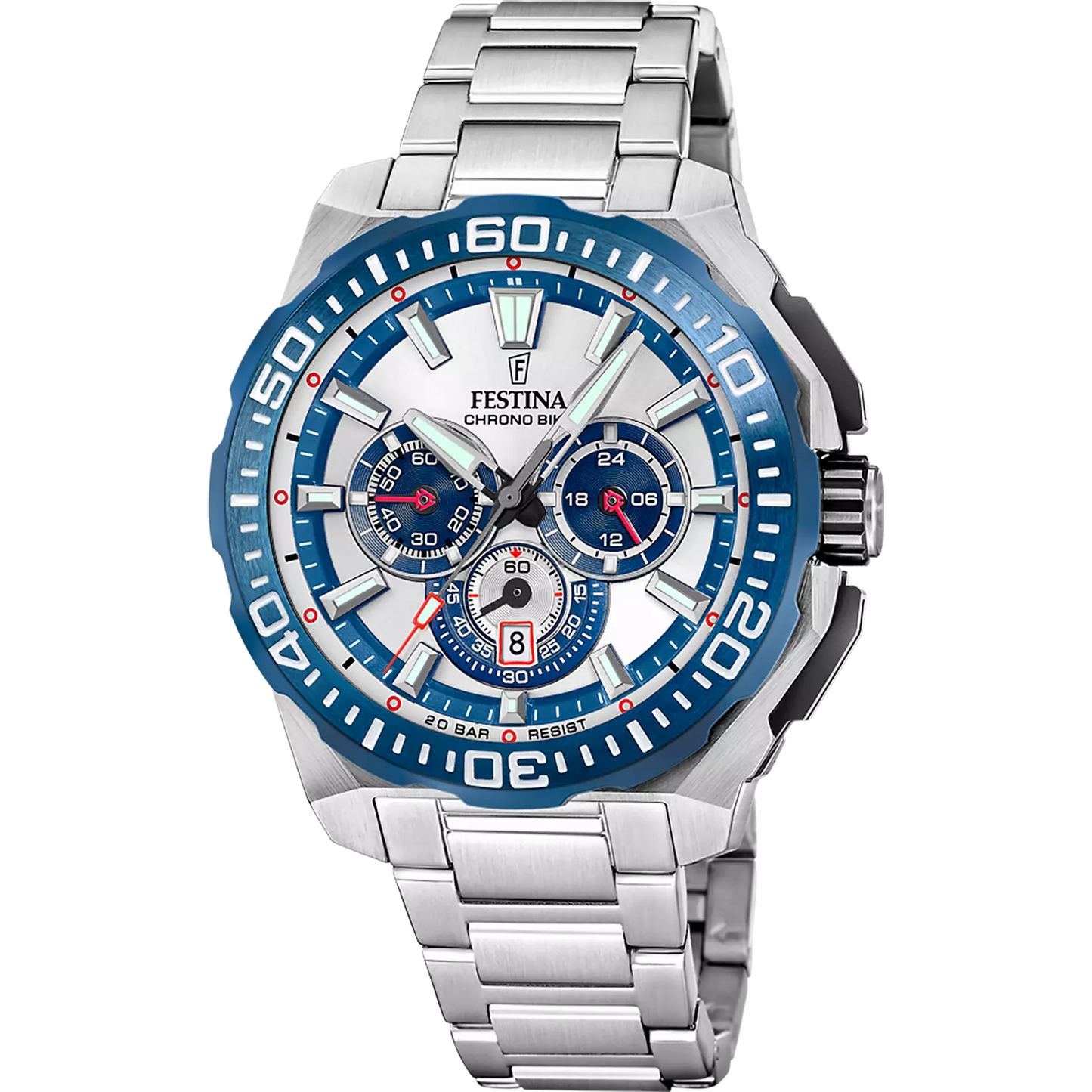 Festina Chrono Bike F20724/1 Luxus-Chronograph Edelstahl Herren Kitzbühel