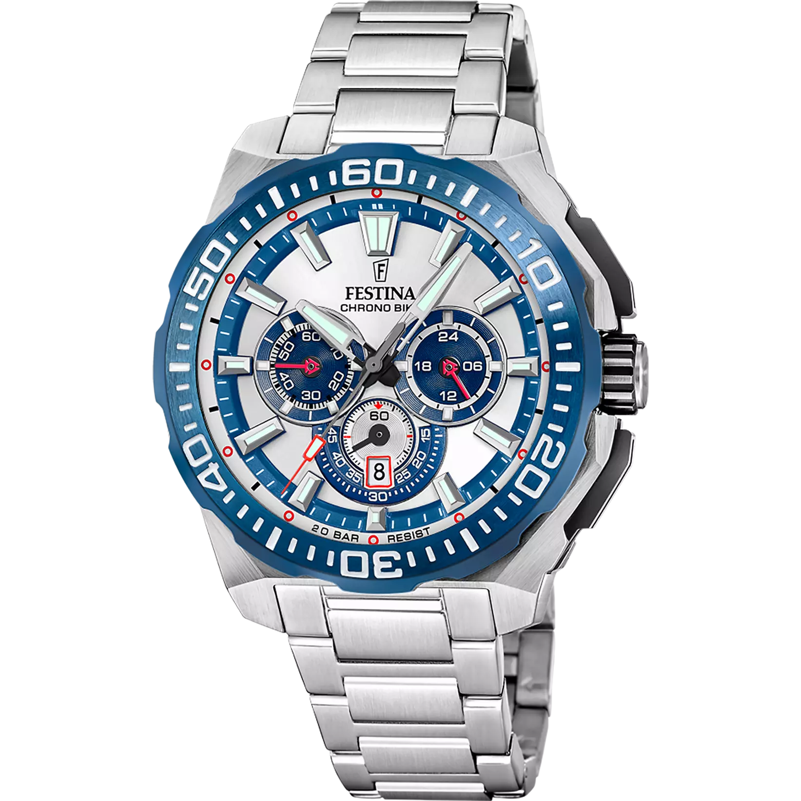 Festina Chrono Bike F20724/1 Luxus-Chronograph Edelstahl Herren Kitzbühel