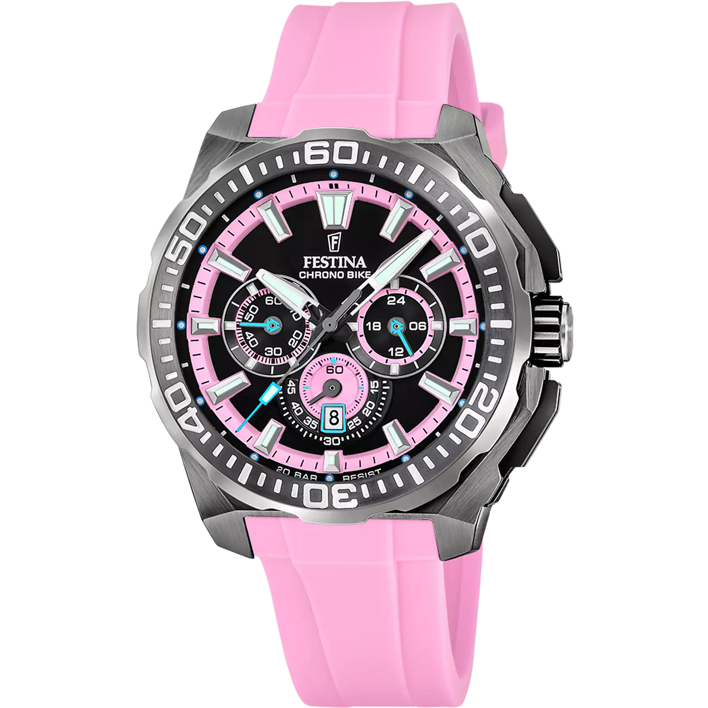 Sportliche Festina Chrono Bike Herrenuhr schwarz Silikonband Tirol