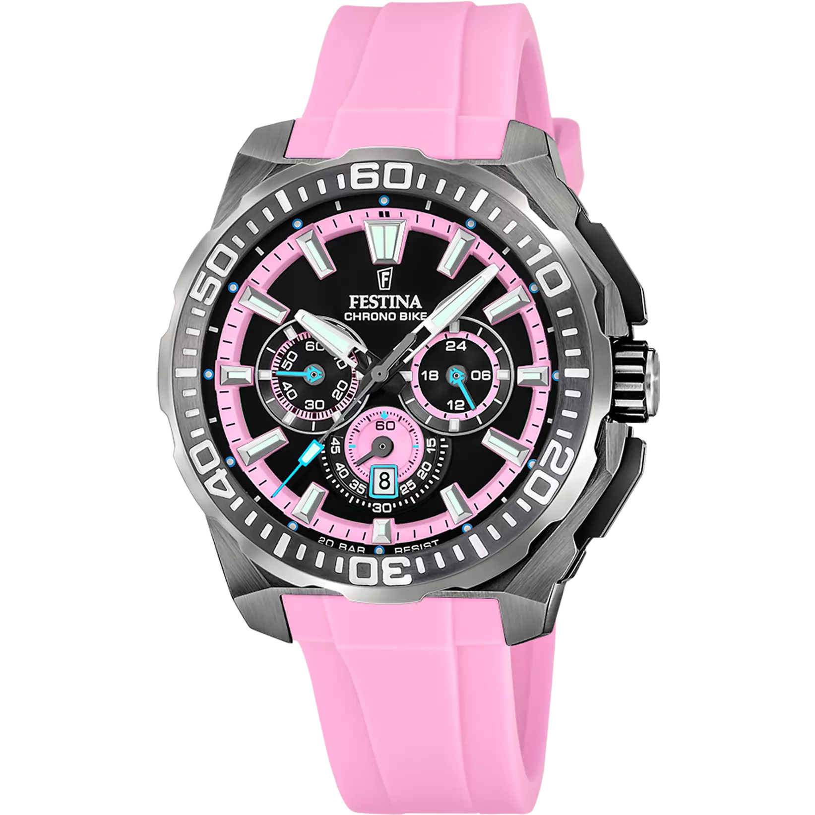 Sportliche Festina Chrono Bike Herrenuhr schwarz Silikonband Tirol