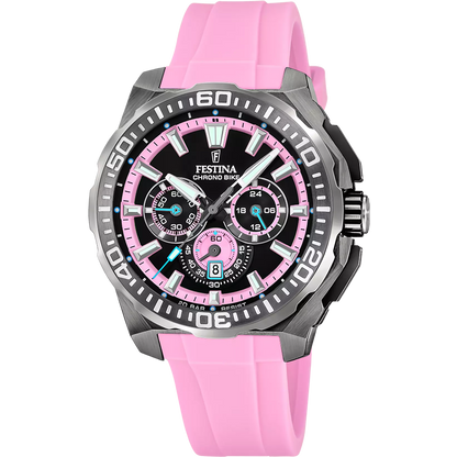 Sportliche Festina Chrono Bike Herrenuhr schwarz Silikonband Tirol