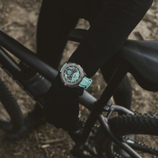 Hochwertige Chronographen online bestellen – Festina Chrono Bike 2025 Silikonarmband türkis Kitzbühel 