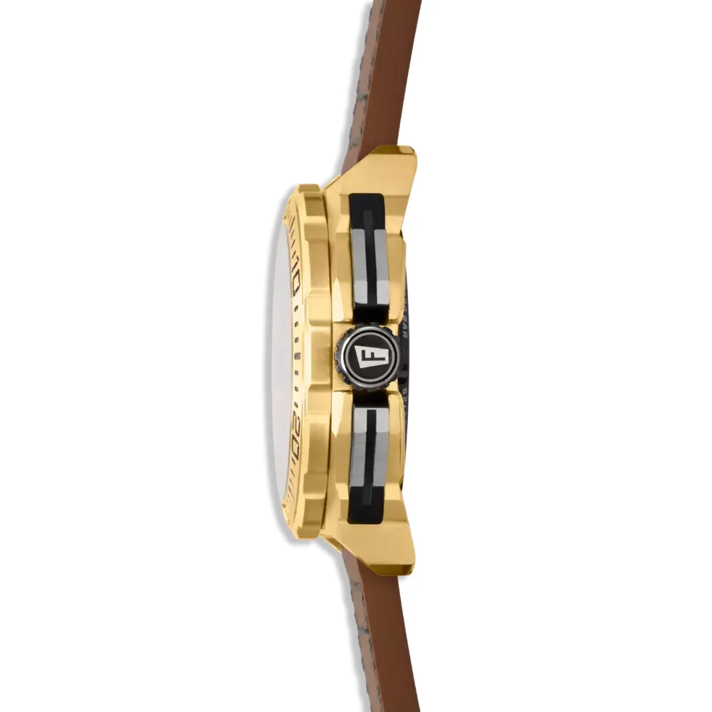 Detailansicht Festina F20728/2 – Luxusuhr mit Quarzwerk und Lederarmband in Kitzbühel 