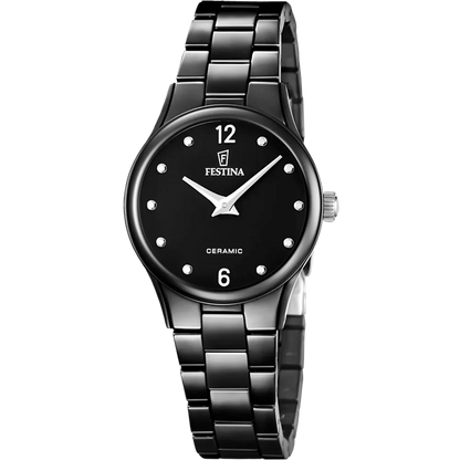 Schwarze Festina Uhr F20751 mit Mineralglas