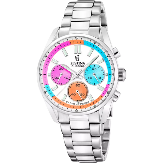 Festina F20753/7 Unisex Chronograph Aus Edelstahl