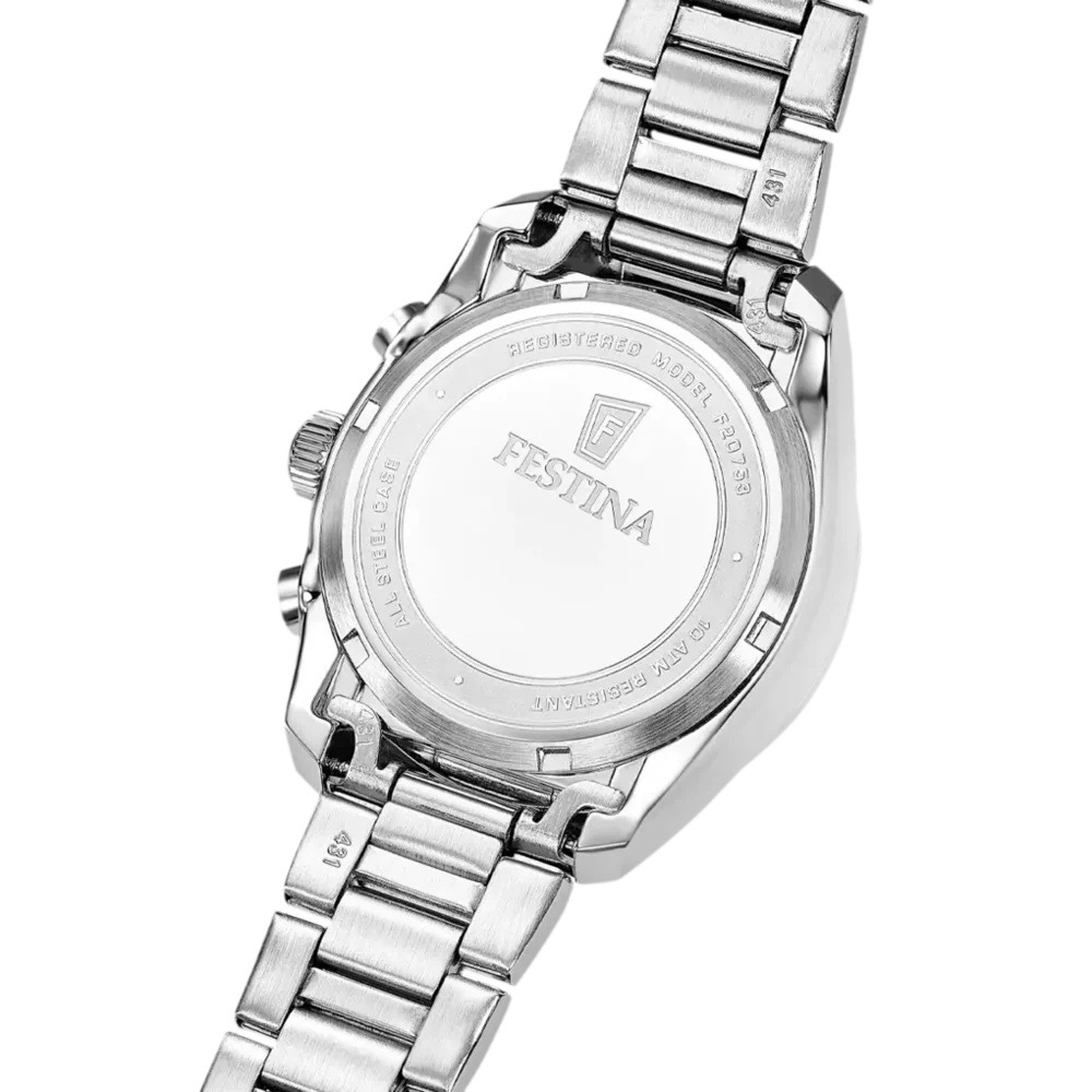 Festina Unisex-Uhr mit rundem Edelstahlgehäuse